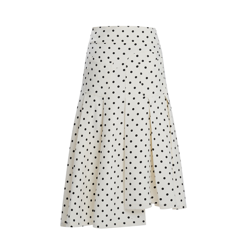 CREAM POLKA DOT RIBAMBELLE SKIRT