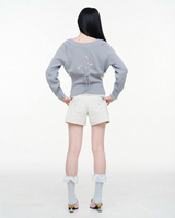 GRAY BELLISSE CARDIGAN