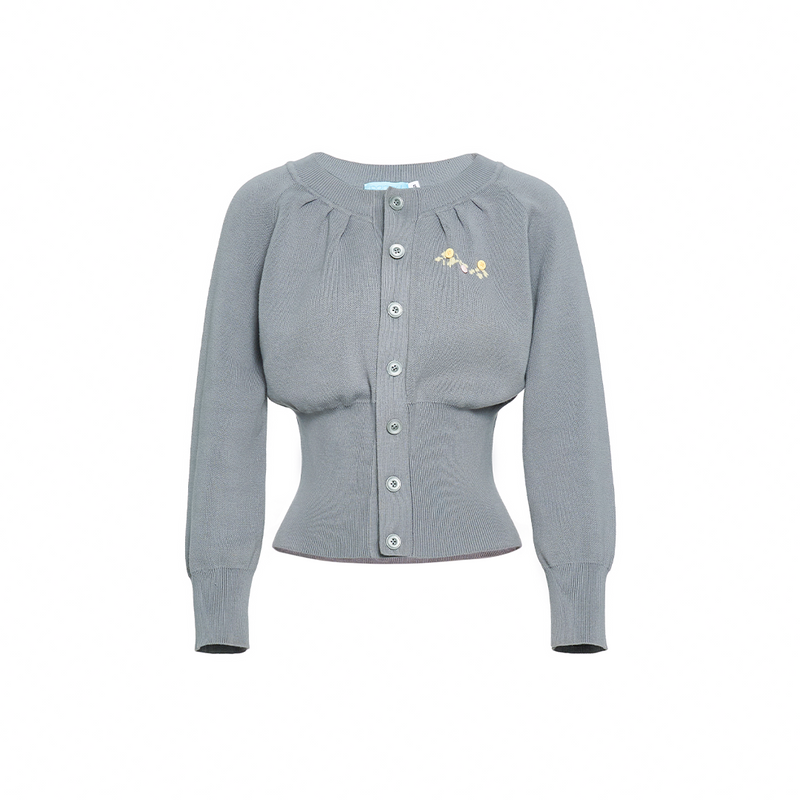 GRAY BELLISSE CARDIGAN