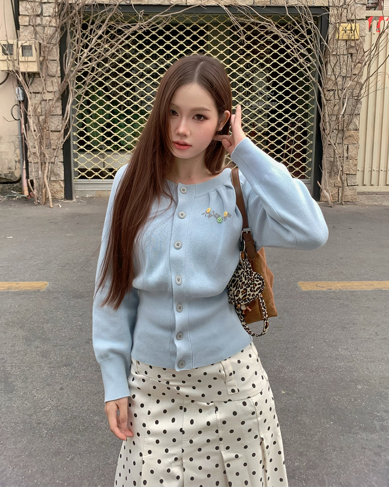 GRAY BELLISSE CARDIGAN