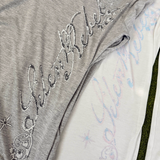 GRAY SILENT REBEL LONGSLEEVE TEE