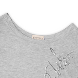 GRAY SILENT REBEL LONGSLEEVE TEE