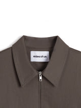 BOXY KHAKI JACKET - BROWN