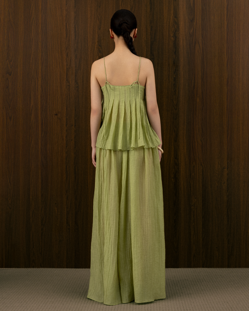 THANH WIDE-LEG TROUSERS TENCEL SILK