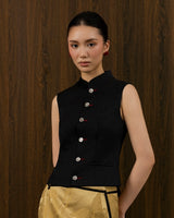 LIEN TU-PHOENIX EYE BUTTON TOP