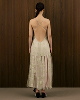 LIEN DIEP TWO TONE - LAYERED PLEATED DRESS