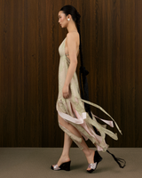 LIEN DIEP TWO TONE - LAYERED PLEATED DRESS