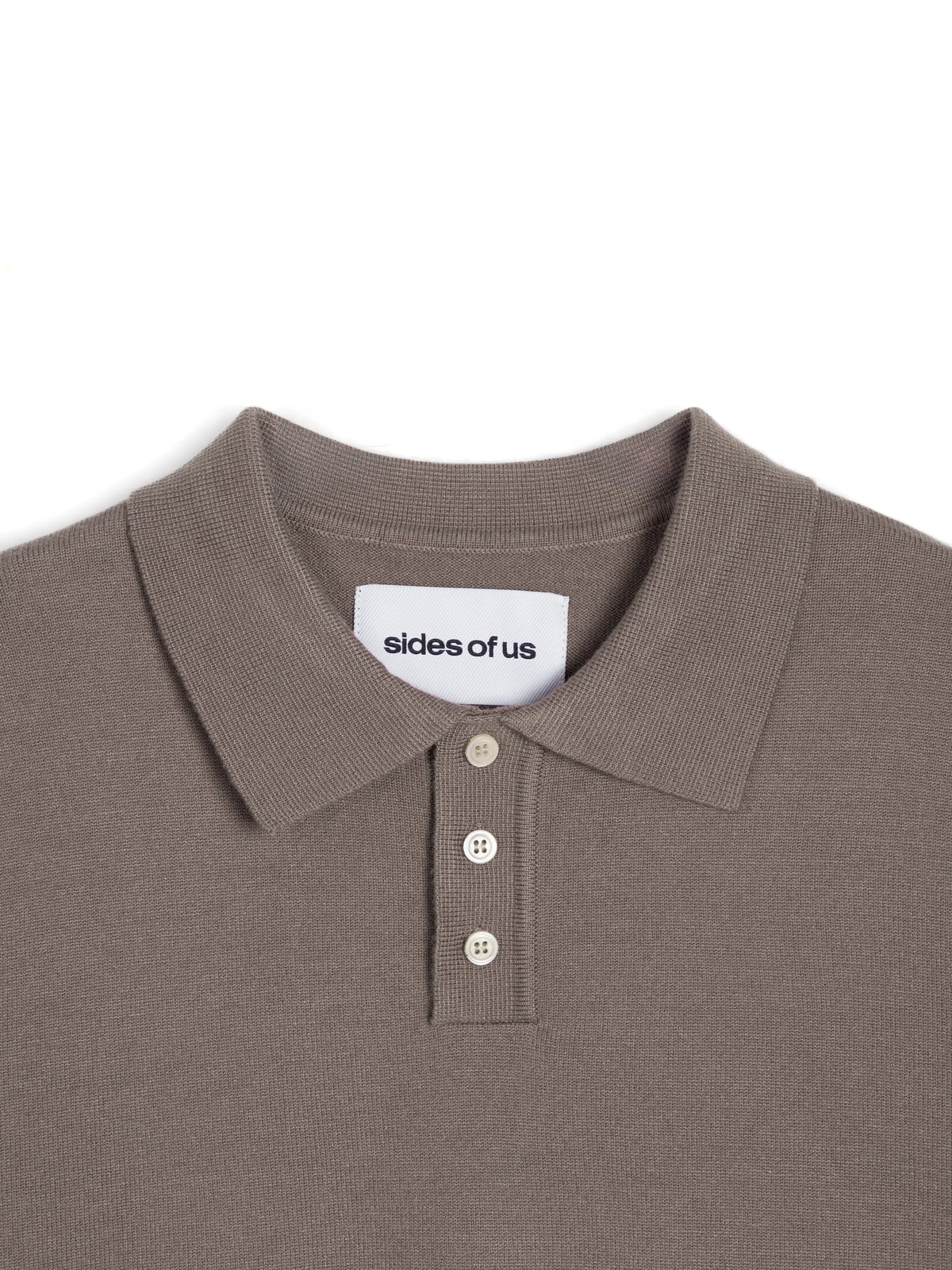KNIT POLO SHIRT - OLD MAUVE