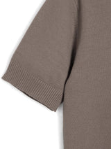KNIT POLO SHIRT - OLD MAUVE