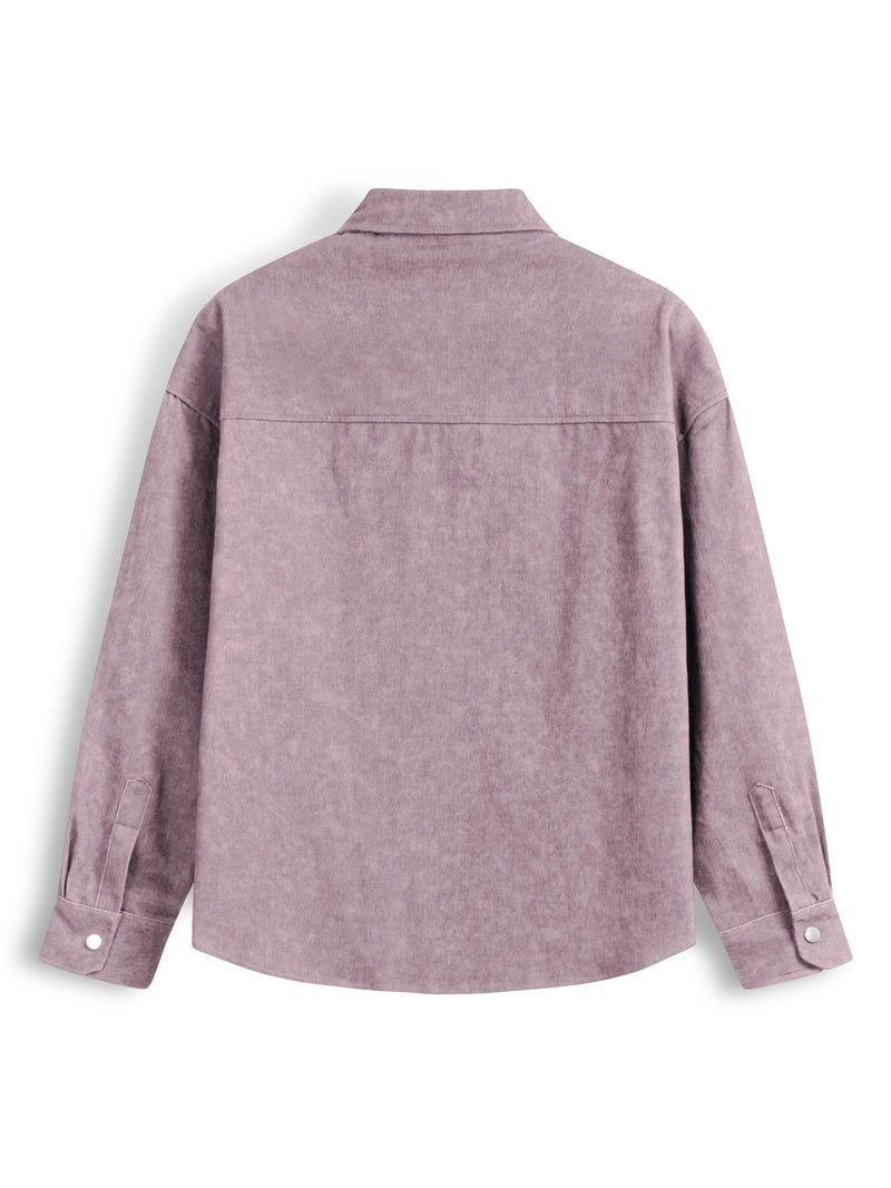 BLEACH EFFECT SHIRT - PINK