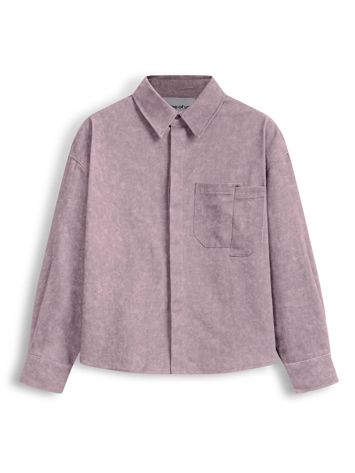 BLEACH EFFECT SHIRT - PINK