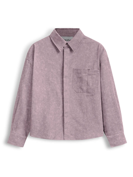 BLEACH EFFECT SHIRT - PINK