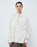 TIE-DYE SATIN SHIRT WHITE 