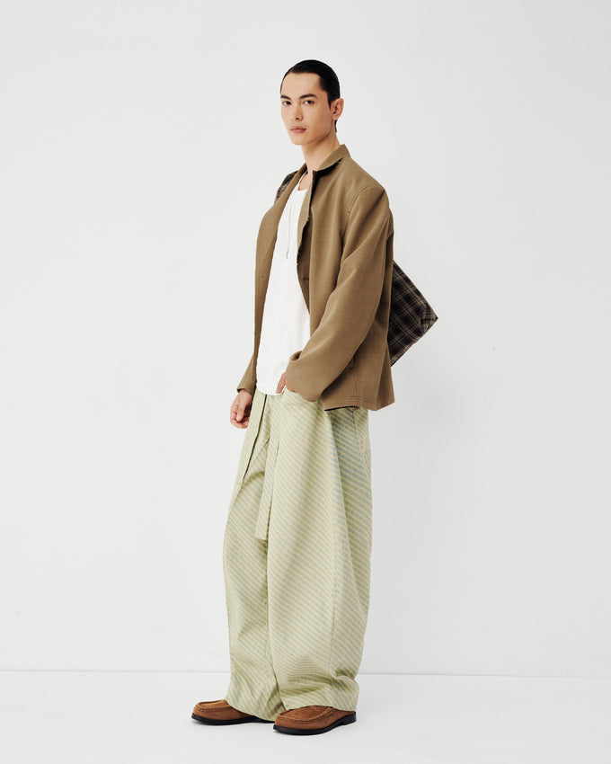 VIKEN DENIM PANTS GREEN