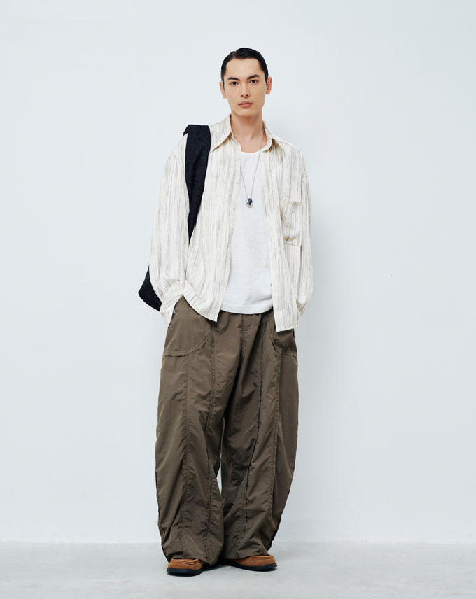 RAW EDGE PANTS BROWN