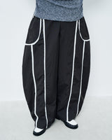 RAW EDGE PANTS BLACK 