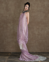 DUSTY PINK COMBINED WITH CREAM LES SOUVENIRS D’INDOCHINE BUBBLE GOWN