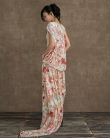 AUTUMN FLOWERS LE PETIT COURS D’EAU SHEER DRESS