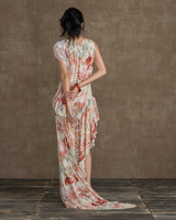 AUTUMN FLOWERS LE PETIT COURS D’EAU SHEER DRESS