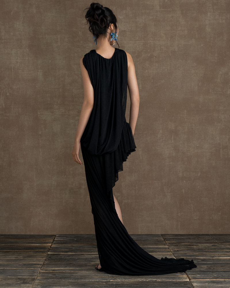 BLACK LE PETIT COURS D’EAU SHEER DRESS