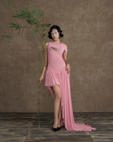 STRAWBERRY PINK LE PETIT COURS D’EAU SHEER DRESS