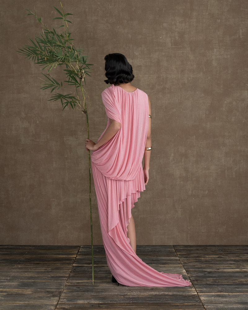 STRAWBERRY PINK LE PETIT COURS D’EAU SHEER DRESS
