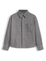 BLEACH EFFECT SHIRT - LIGHT GREY