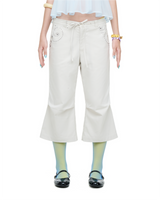 CREAMY PEPITES CAPRI PANTS