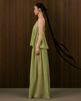 THANH PLEATED TENCEL SILK TOP
