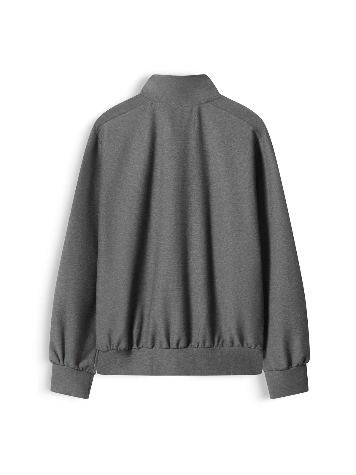 COLLAR ZIP JACKET - GRAY