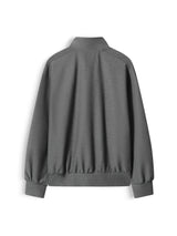 COLLAR ZIP JACKET - GRAY