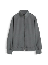 COLLAR ZIP JACKET - GRAY