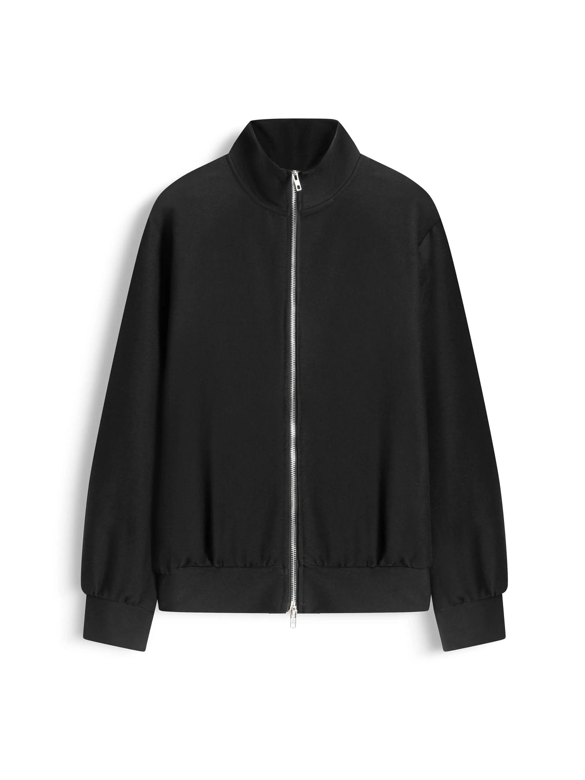 COLLAR ZIP JACKET - BLACK