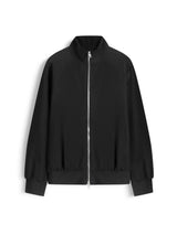 COLLAR ZIP JACKET - BLACK