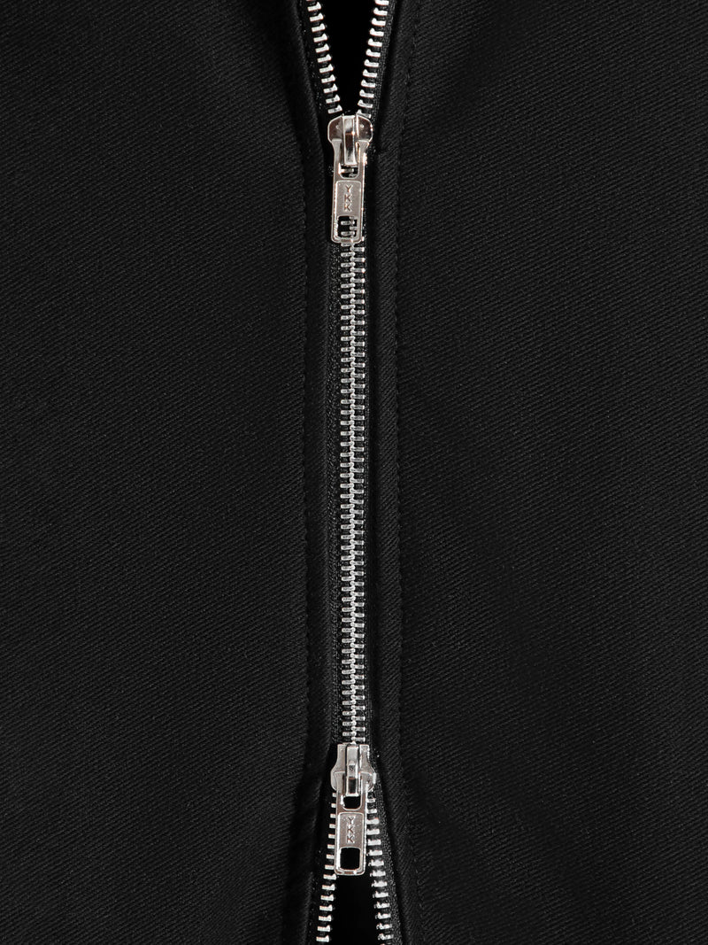 COLLAR ZIP JACKET - BLACK