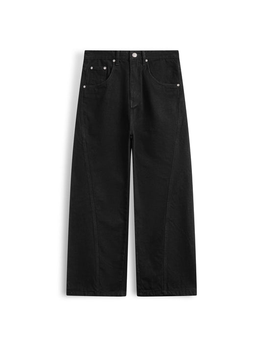 REGULAR FIT JEANS - WASHED BLACK
