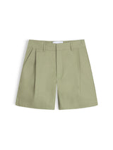 RETREAT DENIM SHORTS - MOSS GREEN