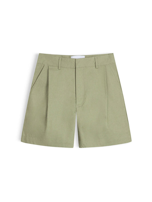 RETREAT DENIM SHORTS - MOSS GREEN