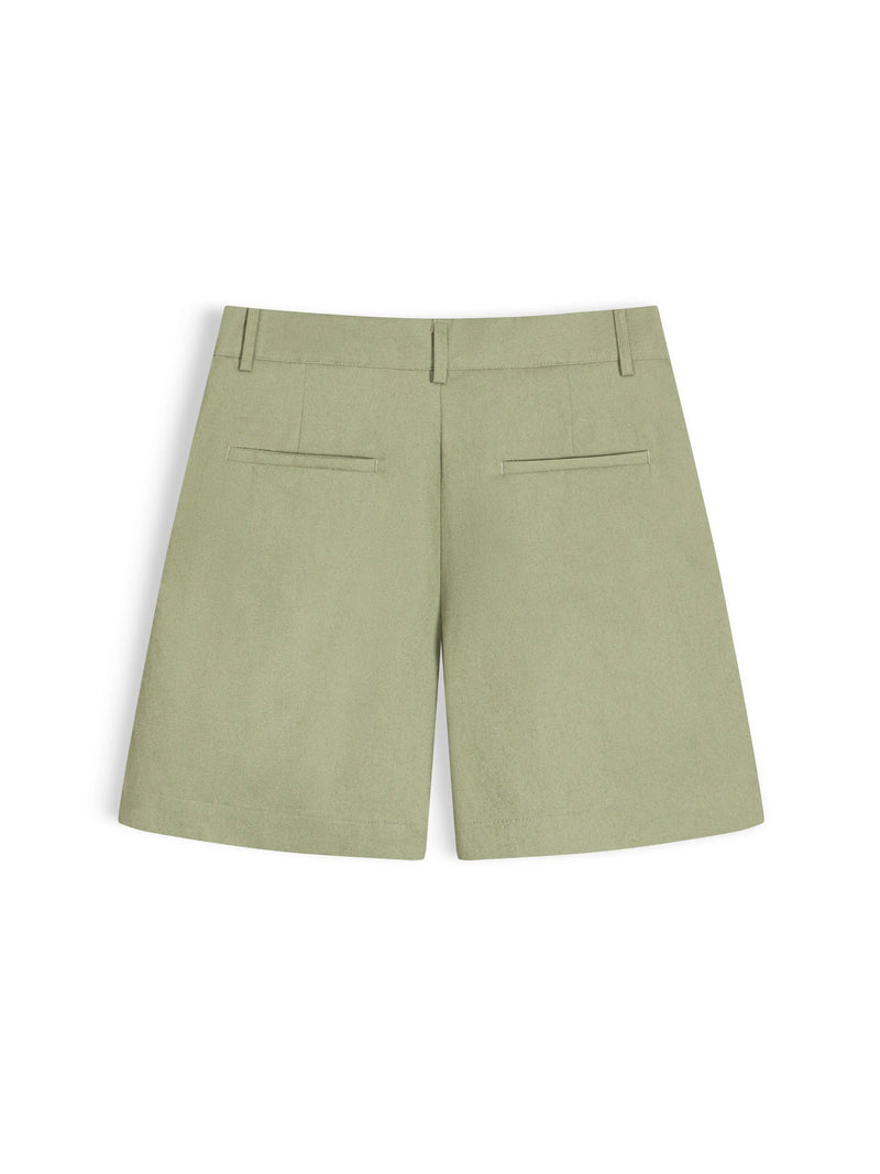 RETREAT DENIM SHORTS - MOSS GREEN
