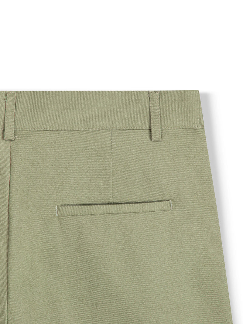 RETREAT DENIM SHORTS - MOSS GREEN