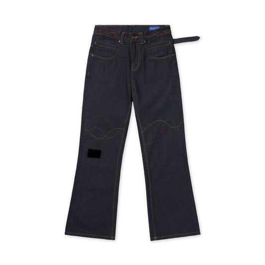 FURU RAW DENIM FLARE JEANS