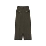 OWST STRAIGHT LEG TROUSERS -  OLIVE BROWN