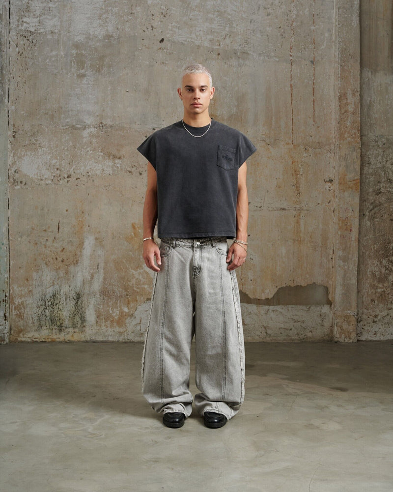 ERG19 - "FNOSVERSE" JEANS WASH - GRAY