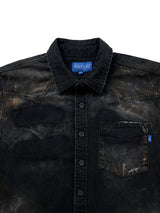 ZANZO GRAY WASHED DENIM SHIRT