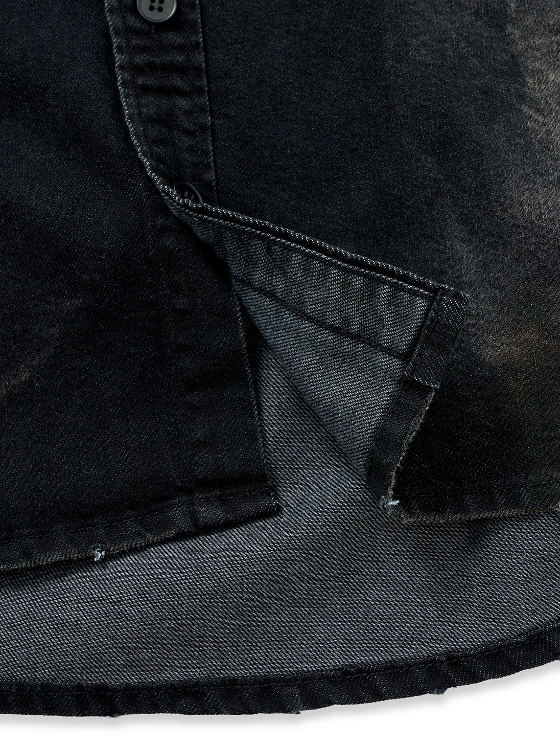 ZANZO GRAY WASHED DENIM SHIRT