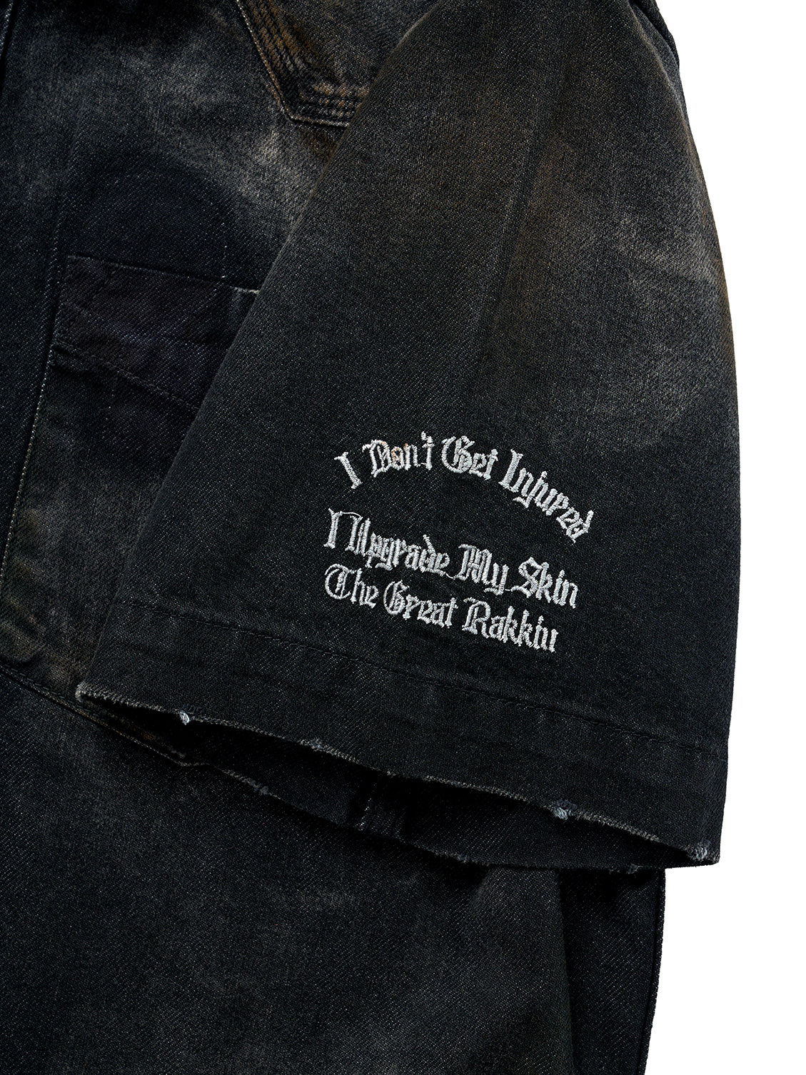 ZANZO GRAY WASHED DENIM SHIRT