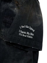 ZANZO GRAY WASHED DENIM SHIRT
