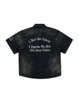 ZANZO GRAY WASHED DENIM SHIRT
