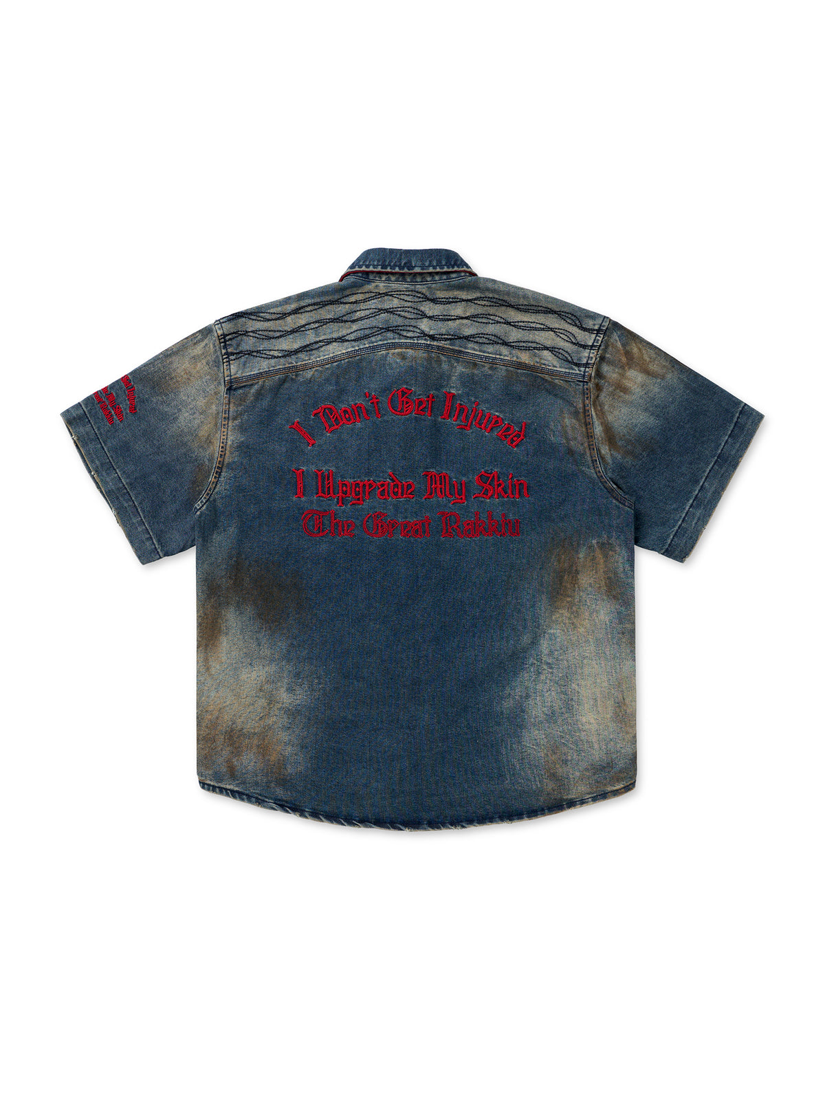 ZANZO BLUE WASHED DENIM SHIRT