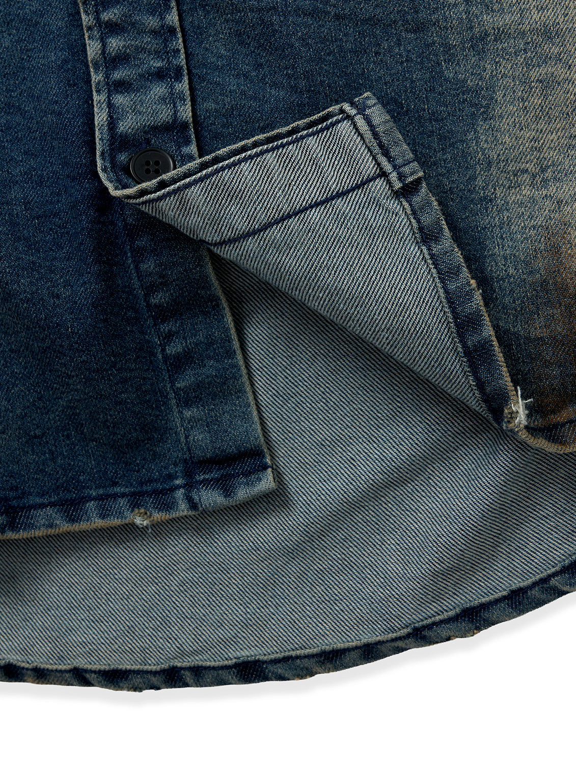 ZANZO BLUE WASHED DENIM SHIRT